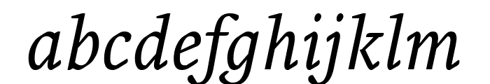 Fresco Normal Italic Font LOWERCASE