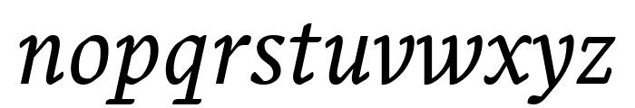 Fresco Normal Italic Font LOWERCASE