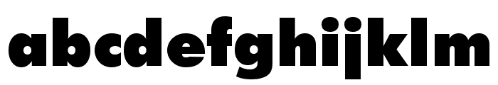 Futura XBlk BT Font LOWERCASE