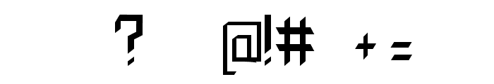 Gabana LightCondensed Font OTHER CHARS