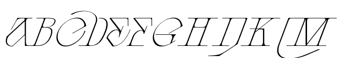 Galipos Light Italic Font UPPERCASE
