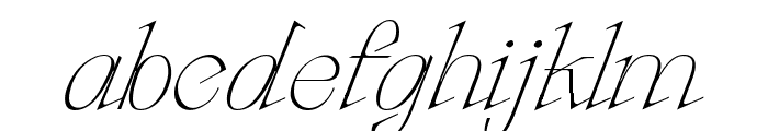 Galipos Light Italic Font LOWERCASE