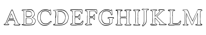 Gallagher   Outline Font UPPERCASE