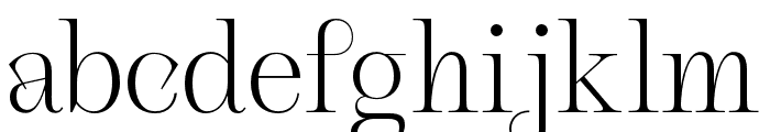 Gallique Light Font LOWERCASE