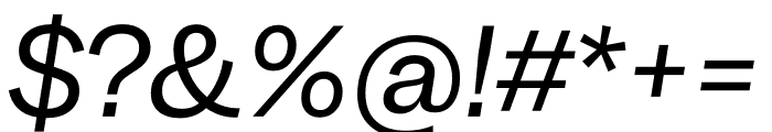 Garnett Regular Italic Font OTHER CHARS