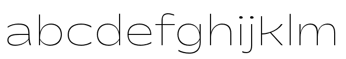 Gatwick Ultralight Font LOWERCASE