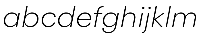 GellixTRIAL LightItalic Font LOWERCASE