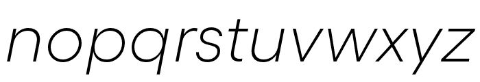 GellixTRIAL LightItalic Font LOWERCASE