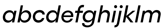 GellixTRIAL MediumItalic Font LOWERCASE