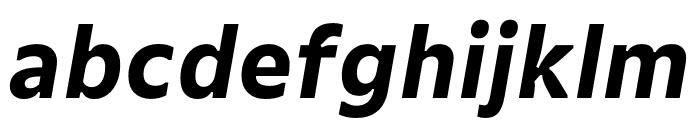 Gemeli Micro Bold Italic Font LOWERCASE