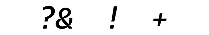Gemeli Micro Italic Font OTHER CHARS