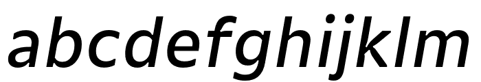 Gemeli Micro Italic Font LOWERCASE