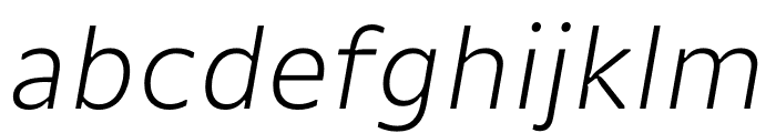 Gemeli Micro Light Italic Font LOWERCASE