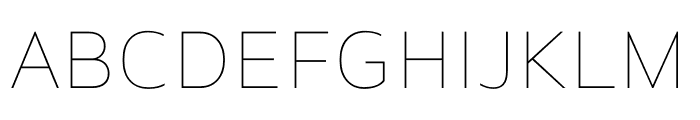 Gemeli Ultralight Font UPPERCASE