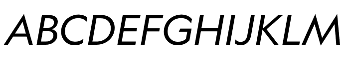 Geograph Regular Italic Font UPPERCASE