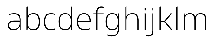 Gilam Extra Light Font LOWERCASE