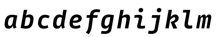 Gintronic Bold Italic Font LOWERCASE