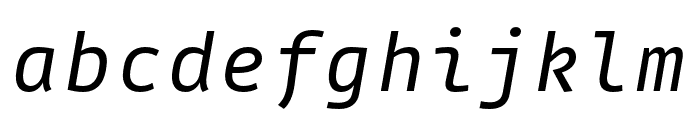 Gintronic Italic Font LOWERCASE