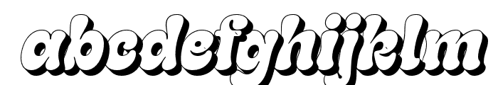 Gladolia   Shadow Italic Font LOWERCASE