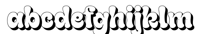 Gladolia   Shadow Font LOWERCASE