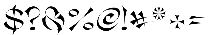 GoliaGolia-Sharp Font OTHER CHARS
