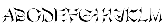 GoliaGolia-Sharp Font UPPERCASE