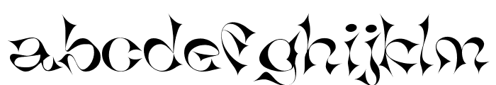 GoliaGolia-Sharp Font LOWERCASE
