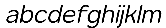 Gomenasans Italic Font LOWERCASE