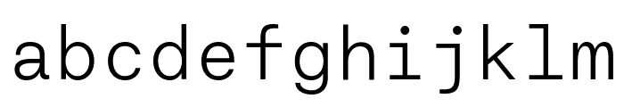 GoodMono Thin Font LOWERCASE