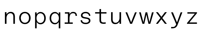 GoodMono Thin Font LOWERCASE