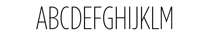 Gotham Condensed Extra Light Font UPPERCASE