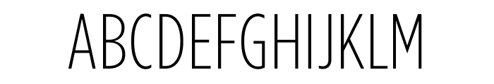 Gotham Condensed ScreenSmart Extra Light Font UPPERCASE
