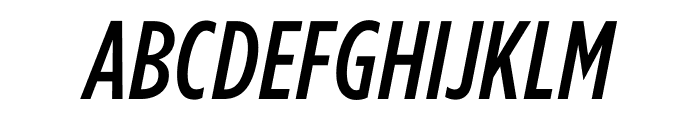 Gotham Condensed ScreenSmart Medium Italic Font UPPERCASE
