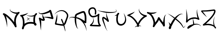 Graffiti Font UPPERCASE