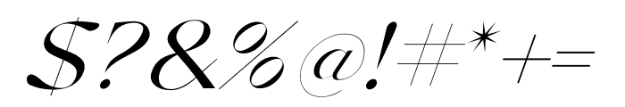 Grand Slang Italic Font OTHER CHARS