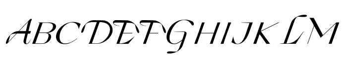 Grand Slang Italic Font UPPERCASE