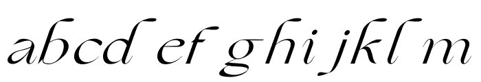 Grand Slang Italic Font LOWERCASE