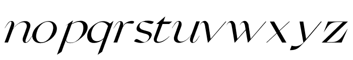 Grand Slang Italic Font LOWERCASE
