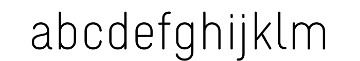 Gravur Light Font LOWERCASE