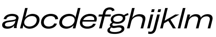 GreedExtendedTRIAL RegularItalic Font LOWERCASE