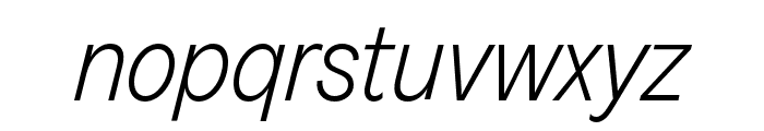 GreedNarrowTRIAL LightItalic Font LOWERCASE