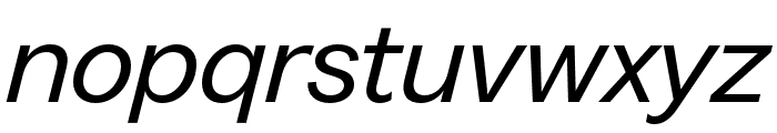 GreedStandardTRIAL RegularItalic Font LOWERCASE