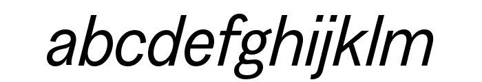 GreedTRIAL RegularItalic Font LOWERCASE