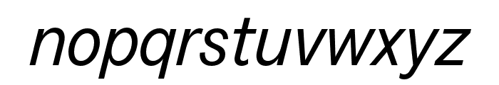 GreedTRIAL RegularItalic Font LOWERCASE