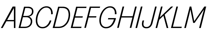 GreedTRIALVF Italics Font UPPERCASE