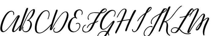 Greenstone Script Regular Italic Font UPPERCASE