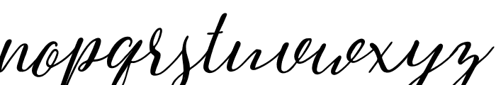 Greenstone Script Regular Italic Font LOWERCASE