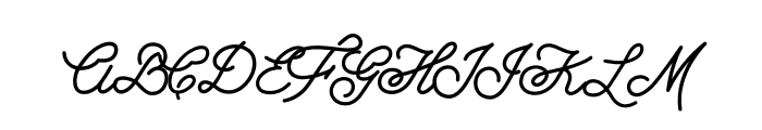 Growler Script Regular Font UPPERCASE