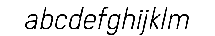 Guida Light Italic Pro Font LOWERCASE