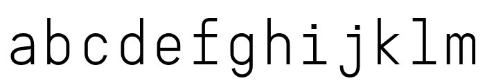 Guida Mono Sharp Light Pro Font LOWERCASE